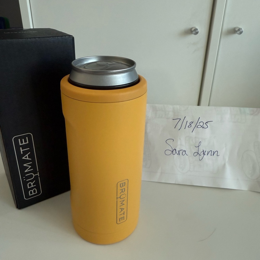 BrüMate Slim Can Cooler - Limited Edition Turmeric